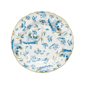 Ginori Oro Di Doccia Turchese Round Flat Plate - 13"